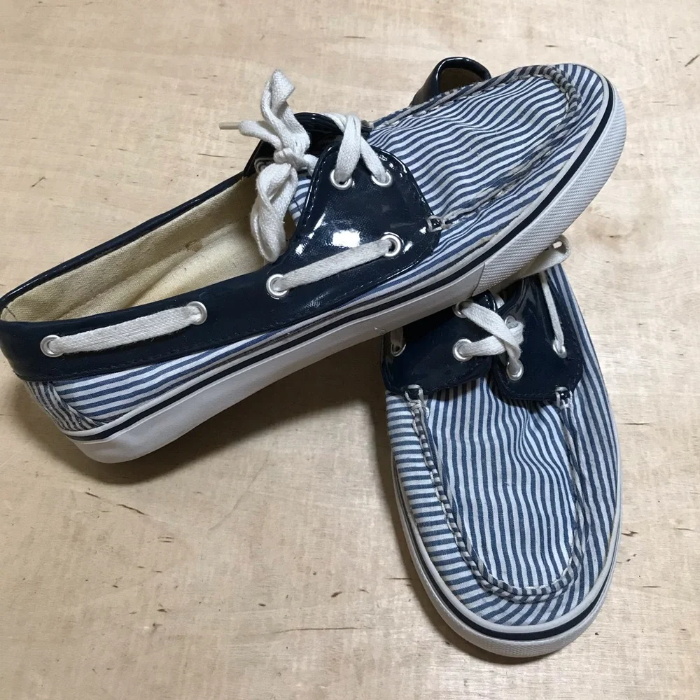 Dexter Canvas Boat Shoe Flats Size 9